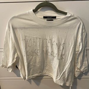 Ksubi White Crop Top